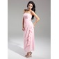 Sheath Strapless Ankle-Length Chiffon Bridesmaid Dress With Ruffle Beading (007014866) Sheath Strapless Ankle-Length Chiffon Bridesmaid Dress With Ruffle Beading (007014866)