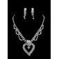 Heart Ladies Necklace and Earrings Jewelry Set (011009892) Heart Ladies Necklace and Earrings Jewelry Set (011009892)