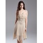Empire Strapless Knee-Length Chiffon Homecoming Dress With Ruffle Lace Beading (022015644)
