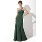 Mermaid One-Shoulder Sweep Train Chiffon Mother of the Bride Dress With Ruffle Beading (008025929) Mermaid One-Shoulder Sweep Train Chiffon Mother of the Bride Dress With Ruffle Beading (008025929)