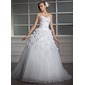 De baile Coração Vestidos longo Organza cetim Vestido de noiva com Renda Bordado fecho de correr (002006700) De baile Coração Vestidos longo Organza cetim Vestido de noiva com Renda Bordado fecho de correr (002006700)