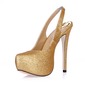 Sparkling Glitter Stiletto Heel Closed Toe Plateau Slingbacks Pumps Bruidsschoenen (085015216) Sparkling Glitter Stiletto Heel Closed Toe Plateau Slingbacks Pumps Bruidsschoenen (085015216)