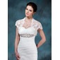 Short Sleeve Lace Wedding Wrap (013004983)