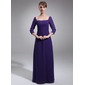 A-Linie/Princess-Linie Rechteckiger Ausschnitt Bodenlang Chiffon Kleid für die Brautmutter (008022553) A-Linie/Princess-Linie Rechteckiger Ausschnitt Bodenlang Chiffon Kleid für die Brautmutter (008022553)