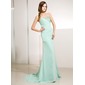 Sheath Sweetheart Sweep Train Chiffon Holiday Dress With Ruffle Lace Beading Sequins (020014220) Sheath Sweetheart Sweep Train Chiffon Holiday Dress With Ruffle Lace Beading Sequins (020014220)