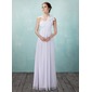 Império Um ombro Vestidos longo Chifon Vestido de noiva com Pregueado fecho de correr (002004475) Império Um ombro Vestidos longo Chifon Vestido de noiva com Pregueado fecho de correr (002004475)