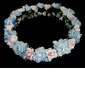 Lovely Pink & Blue Flowers Wedding/Special Occasion Headpiece (042025092)