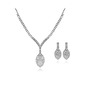 Shining Czech Rhinestones Alloy Plated Wedding Bridal Jewelry Set,Including Necklace And Earrings (011006983)