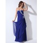 A-Line/Princess Sweetheart Floor-Length Chiffon Evening Dress With Ruffle Beading Sequins (017020712)