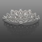 Dazzling Alloy With Rhinestone Diamond-embedded Design Bridal Tiara (042016698)