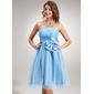 Empire Knee-Length Taffeta Organza Homecoming Dress With Ruffle (022004971) Empire Knee-Length Taffeta Organza Homecoming Dress With Ruffle (022004971)
