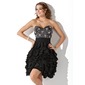A-Line/Princess Sweetheart Knee-Length Chiffon Homecoming Dress With Ruffle Beading (022011159)
