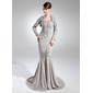 Mermaid Halter Court Train Chiffon Mother of the Bride Dress With Ruffle Beading Sequins (008005952) Mermaid Halter Court Train Chiffon Mother of the Bride Dress With Ruffle Beading Sequins (008005952)