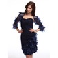 Sheath Sweetheart Knee-Length Chiffon Cocktail Dress With Ruffle Beading Flower(s) (016025376)