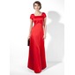 Império Decote quadrado Vestidos longo cetim Vestido de madrinha com Pregueado (007001492) Império Decote quadrado Vestidos longo cetim Vestido de madrinha com Pregueado (007001492)