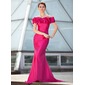 Mermaid Off-the-Shoulder Sweep Train Taffeta Mother of the Bride Dress With Ruffle (008018926) Mermaid Off-the-Shoulder Sweep Train Taffeta Mother of the Bride Dress With Ruffle (008018926)