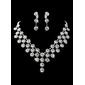 Gorgeous Rhinestone/Imitation Pearl Bridal Jewelry Set  (011013121)