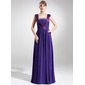 A-Line/Princess Strapless Court Train Chiffon Charmeuse Mother of the Bride Dress With Ruffle Beading (008006116)