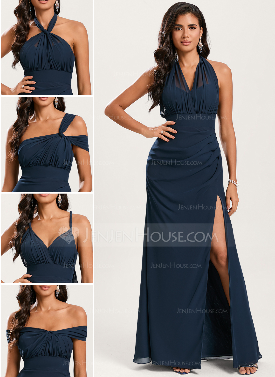 Trumpet/Mermaid Off the Shoulder Ruffle Chiffon Dress