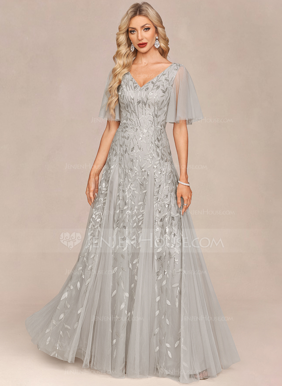 Kleid Maxi aus Spitze