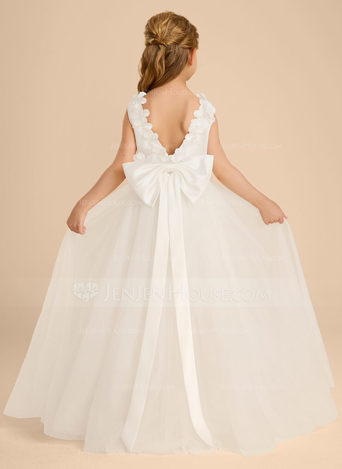 A-line Bow Tulle Dress