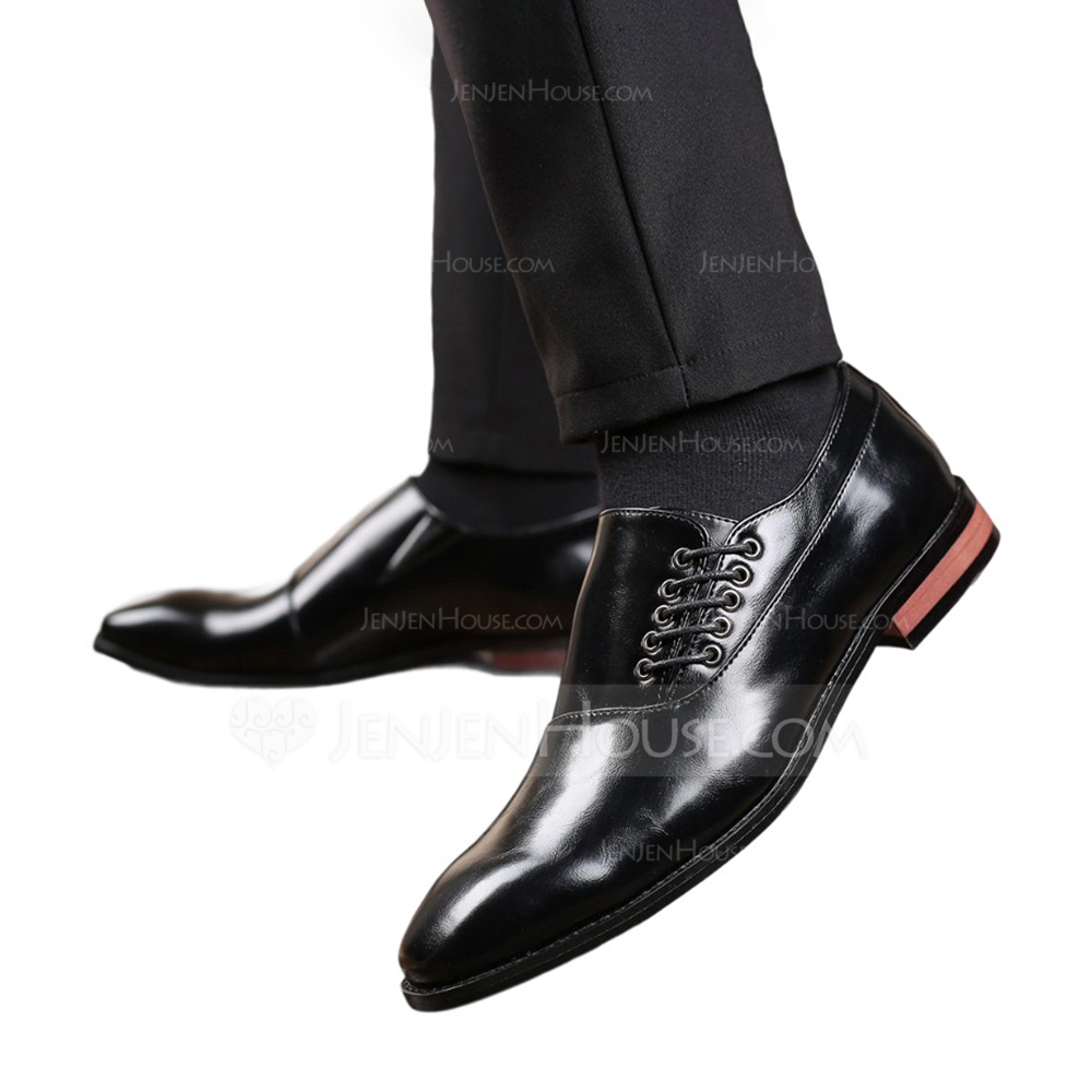 Men's Dress Shoes Monk Wedding Work Faux Leather Shoes 