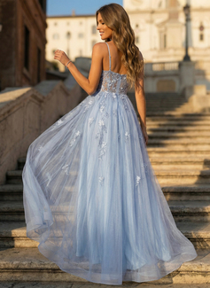 V-Neck Tulle Dress