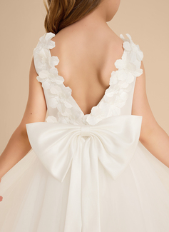 A-line Bow Tulle Dress