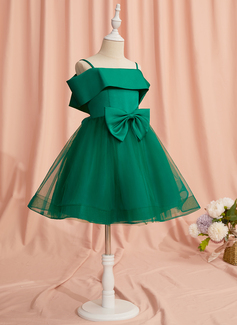 A-line Bow Tulle Dress