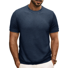 T-shirts pour hommes style classique pour des hommes moderne polyester col ras du cou t-shirts à manches courtes 