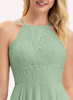 Robe trapèze en dentelle