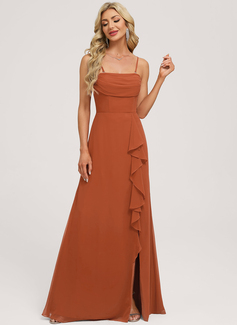 A-line Off the Shoulder Ruched Chiffon Dress