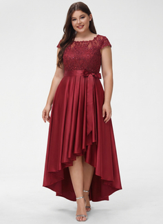 Bow Satin Midi Dress