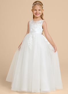 Kjole A-line kjole i Tyll med Sløyfe