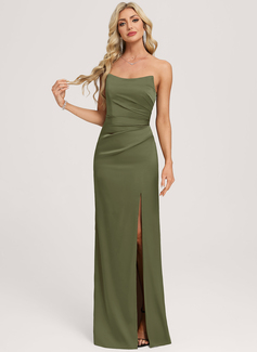 Ruched Matte Satin Dress