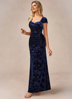Trumpet/Mermaid Sweetheart Floor-Length Velvet Evening Dress 