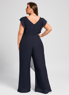 Overskirt Chiffon Maxi Jumpsuit