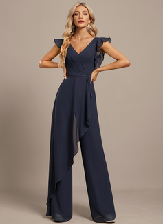 Overskirt Chiffon Maxi Jumpsuit