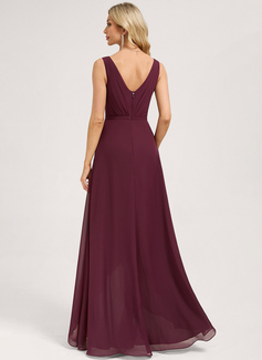 Kleid in A-Linie aus Chiffon