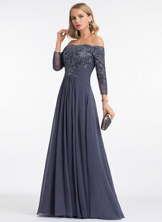 Off the Shoulder Strapless Pleated Chiffon Maxi Dress