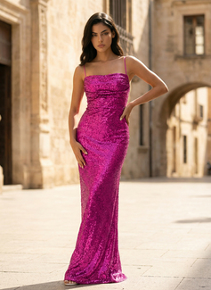 Cowl Sequins Dress