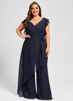 Overskirt Chiffon Maxi Jumpsuit