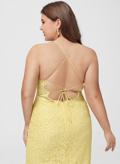 Kotelomekko v-kaula lattiaa hipova pituus pitsi tanssiaismekko jossa tekojalokivi 