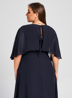 Pleated Chiffon Midi Dress