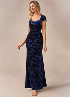 Trumpet/Mermaid Sweetheart Floor-Length Velvet Evening Dress 