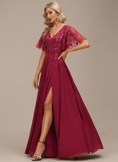 Kjole Maxi i Chiffon