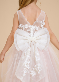 A-line kjole Sløyfe Tyll Kle