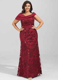 Kjole Maxi i Paljett med Plissert