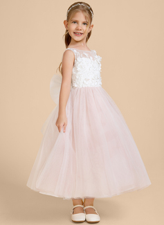 A-line kjole Sløyfe Tyll Kle