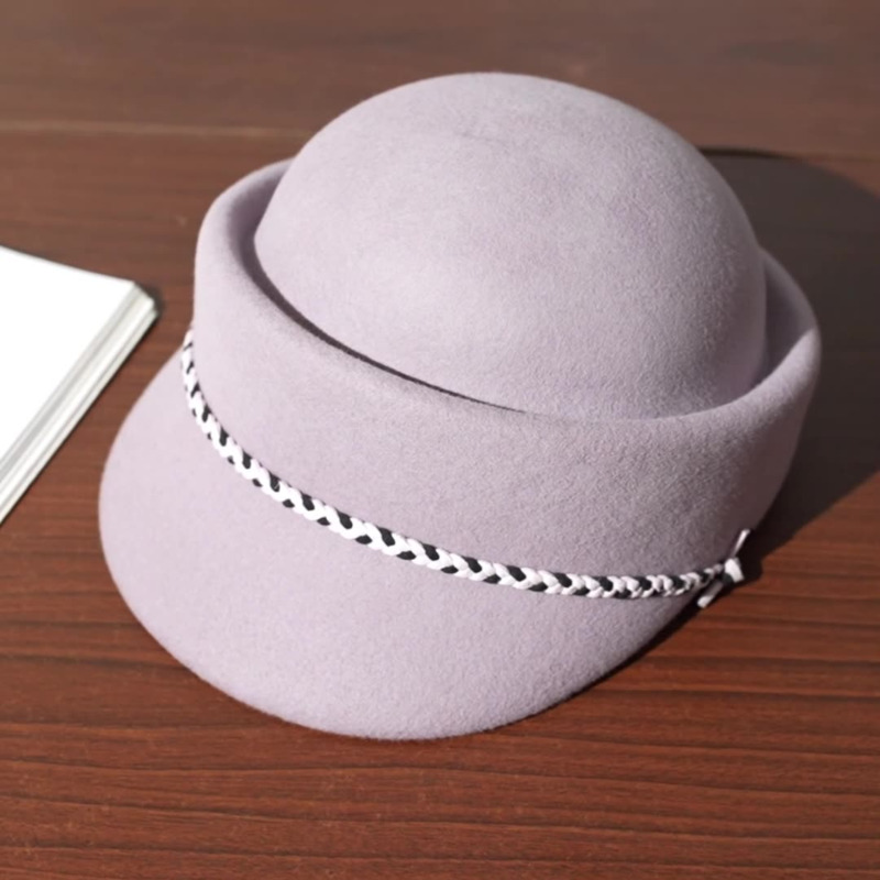 Women's Classic Winter Wool Cocktail Beret Hats 